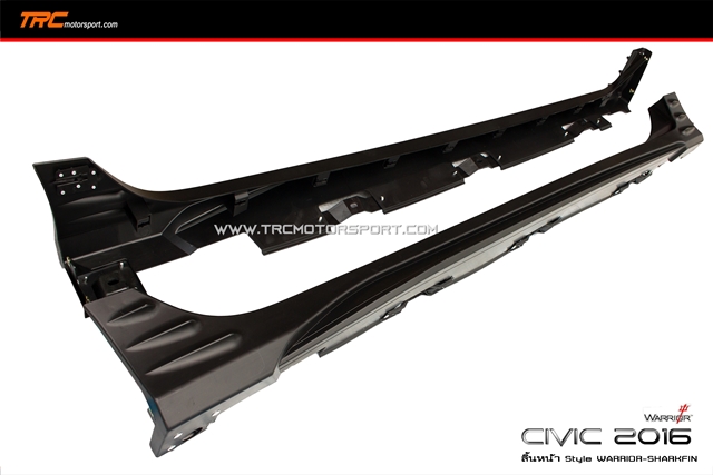 ชุดสเกิร์ตรอบคัน CIVIC 2016 4D Style WARRIOR-SHARKFIN พลาสติก PP งานนำเข้า